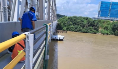 SPJM Pasang Fasilitas Safety Baru di Jembatan Mahakam, Supaya