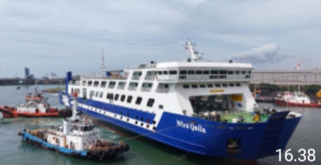 Ujicoba Sandar Kapal Penumpang di Pelabuhan Ciwandan, Persiapan Angkutan Mudik Lebaran