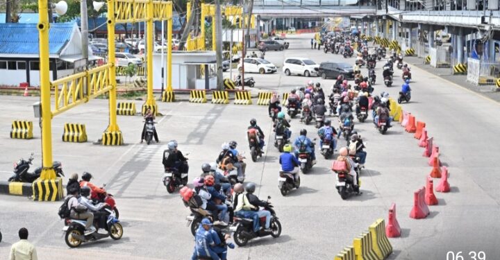 Pemudik Dari Sumatera ke Jawa Sudah Capai 50%