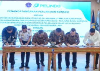 Kemenhub Tandatangani Dua Perjanjian Konsesi Strategis Dengan PT Pelindo