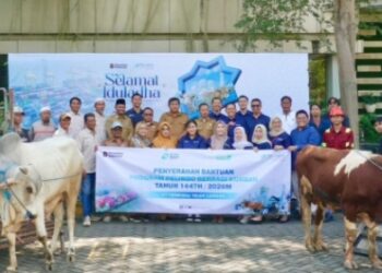TTL Salurkan 12 Sapi dan 21 Kambing Korban ke Masyarakat Sekitar