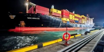 Kapal MSC Kembali ke Patimban, Muat 624 Box Petikemas