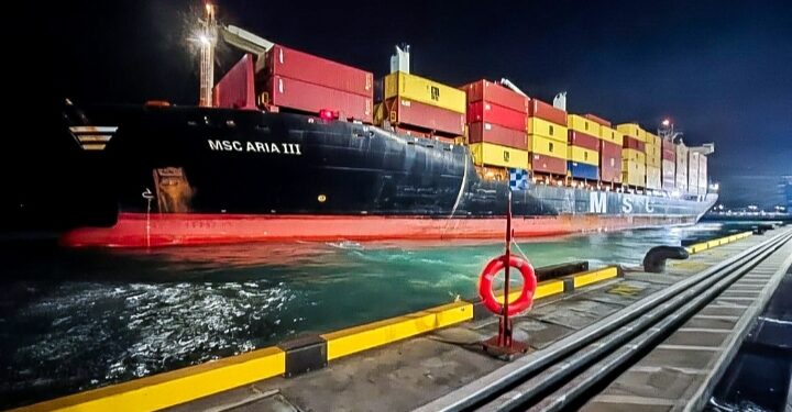 Kapal MSC Kembali ke Patimban, Muat 624 Box Petikemas