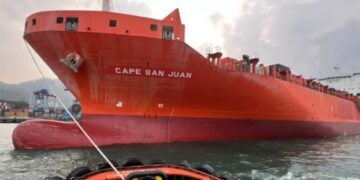 MV Cape San Juan Tiba di Panjang, Bongkar Alutsista Super Garuda Shield 2026