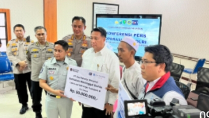 Asuransi Salurkan Santunan Hak Korban Kapal Virgo Transport 8